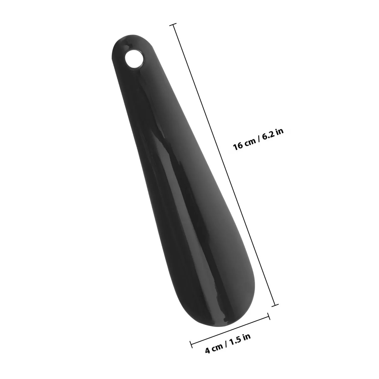 Angoily calzascarpe in plastica nero 16 cm resistente