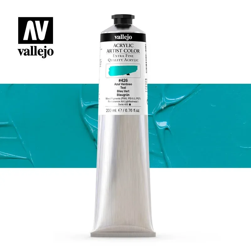 Vallejo Acrylic Artist 426 colore acrilico teal 200ml