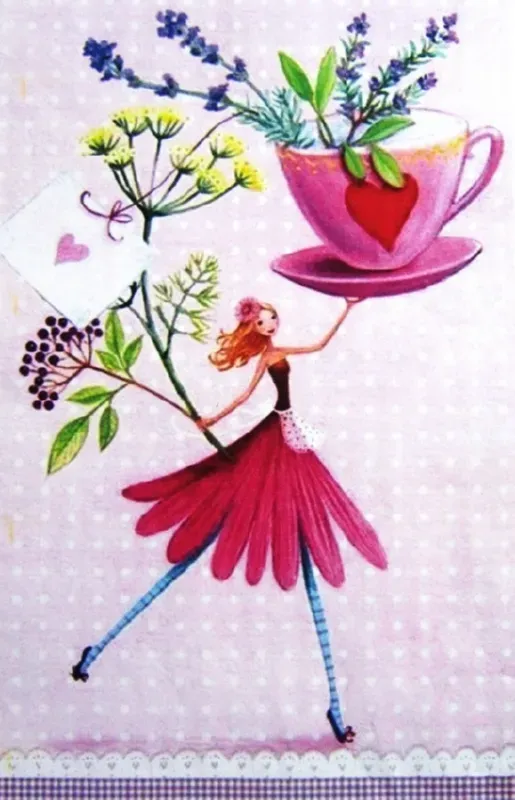 Deco Foam Tela 108 carta di riso adesiva motivo floreale