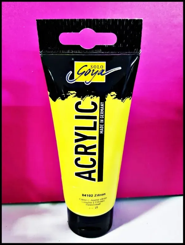 Solo Goya Acrylic Citron colore acrilico giallo citron 100ml opaco