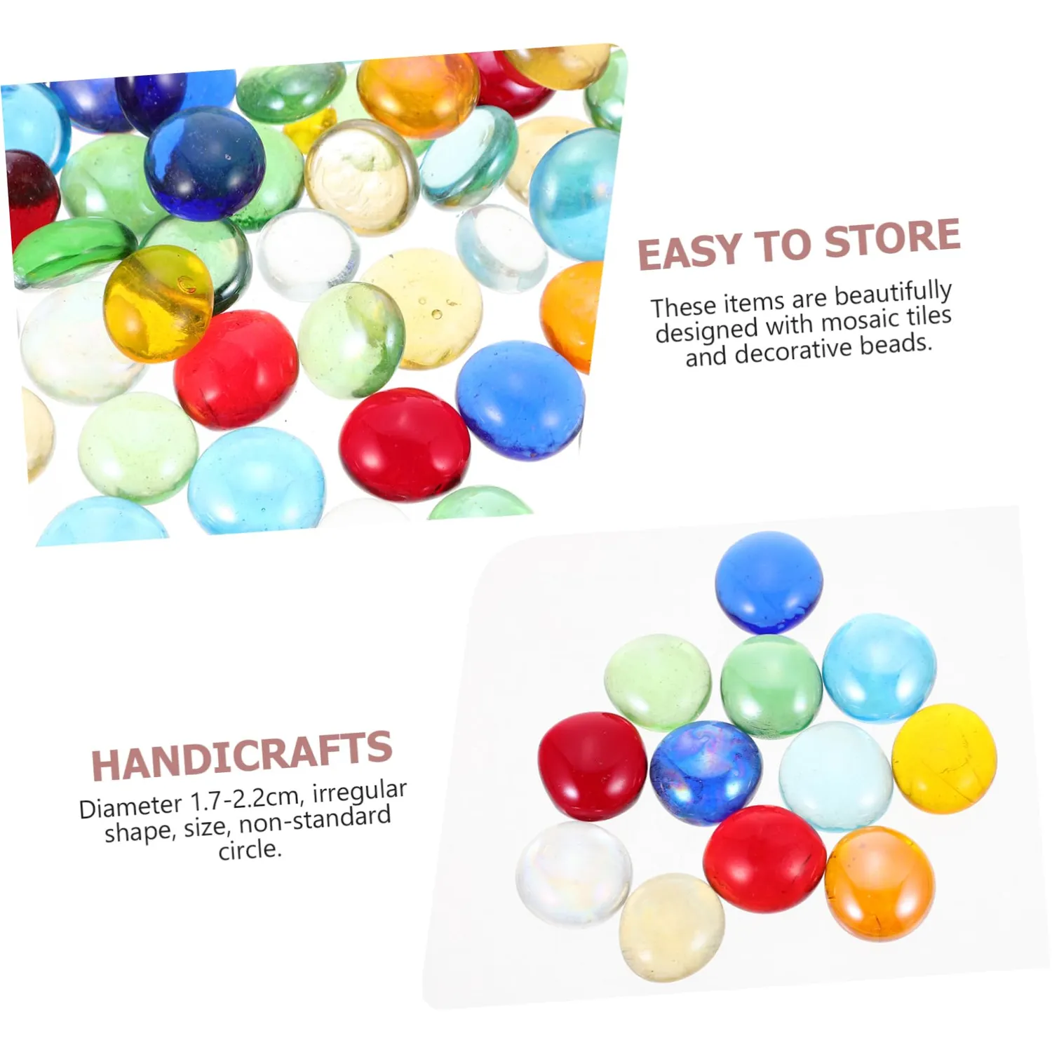 Angoily tessere vetro mosaico 400g colori assortiti coprenti