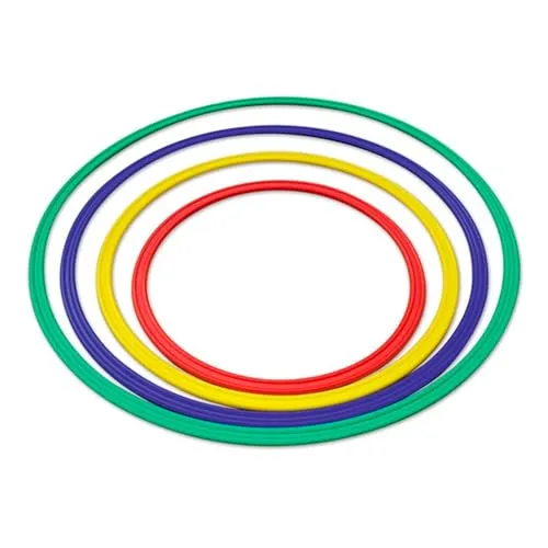 Giodicart cerchi piatti ginnastica 50 cm set 4 colori
