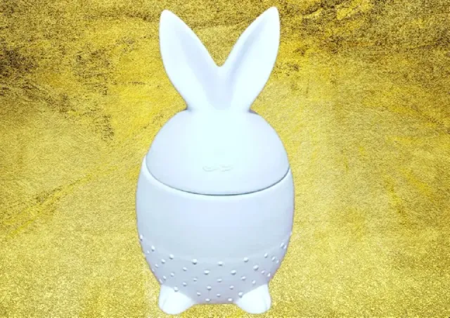 Deco Foam LG76781 coniglietto porcellana 16,5x9 cm bianco