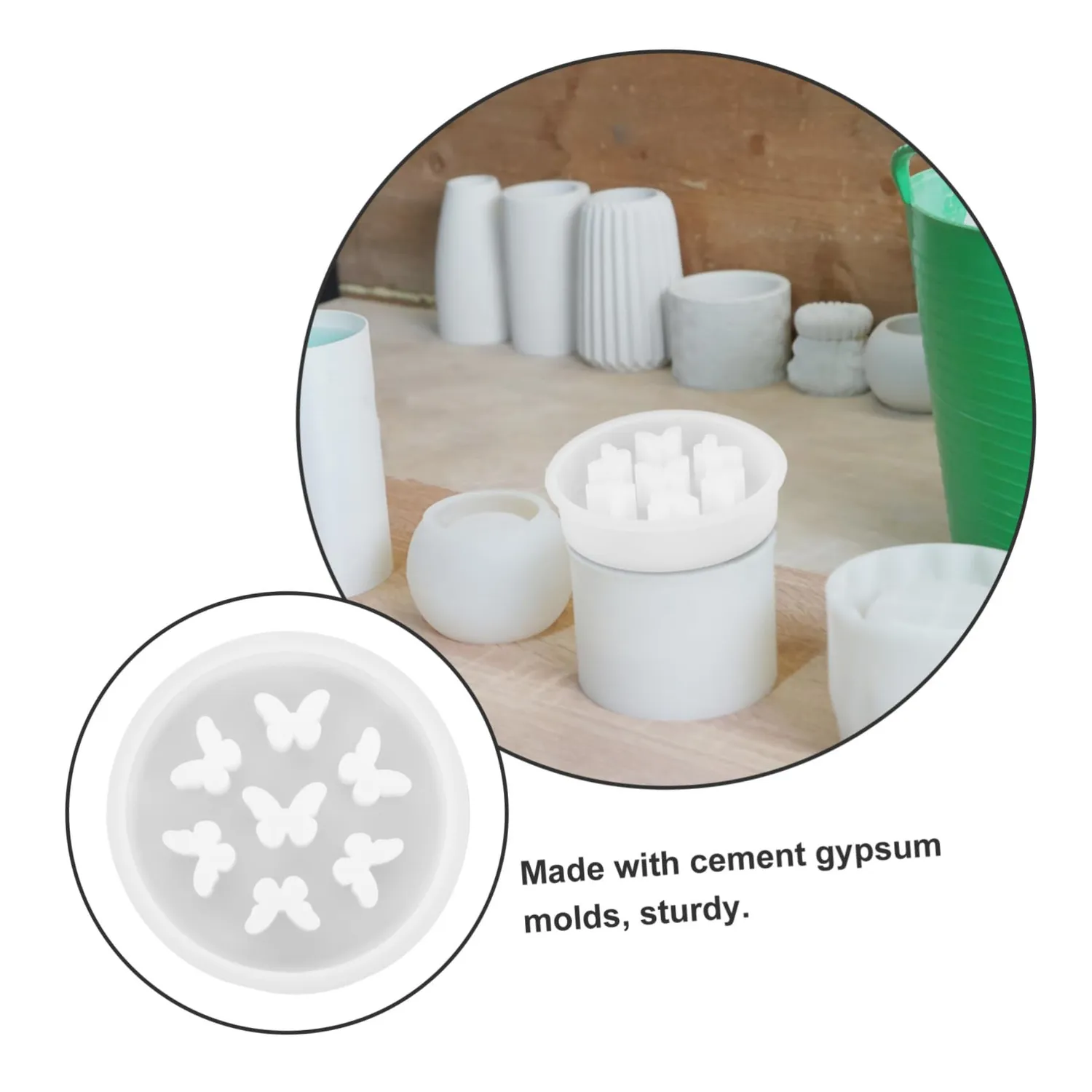 Angoily Stampo Silicone Farfalla Vasi Fiori inserto floreale