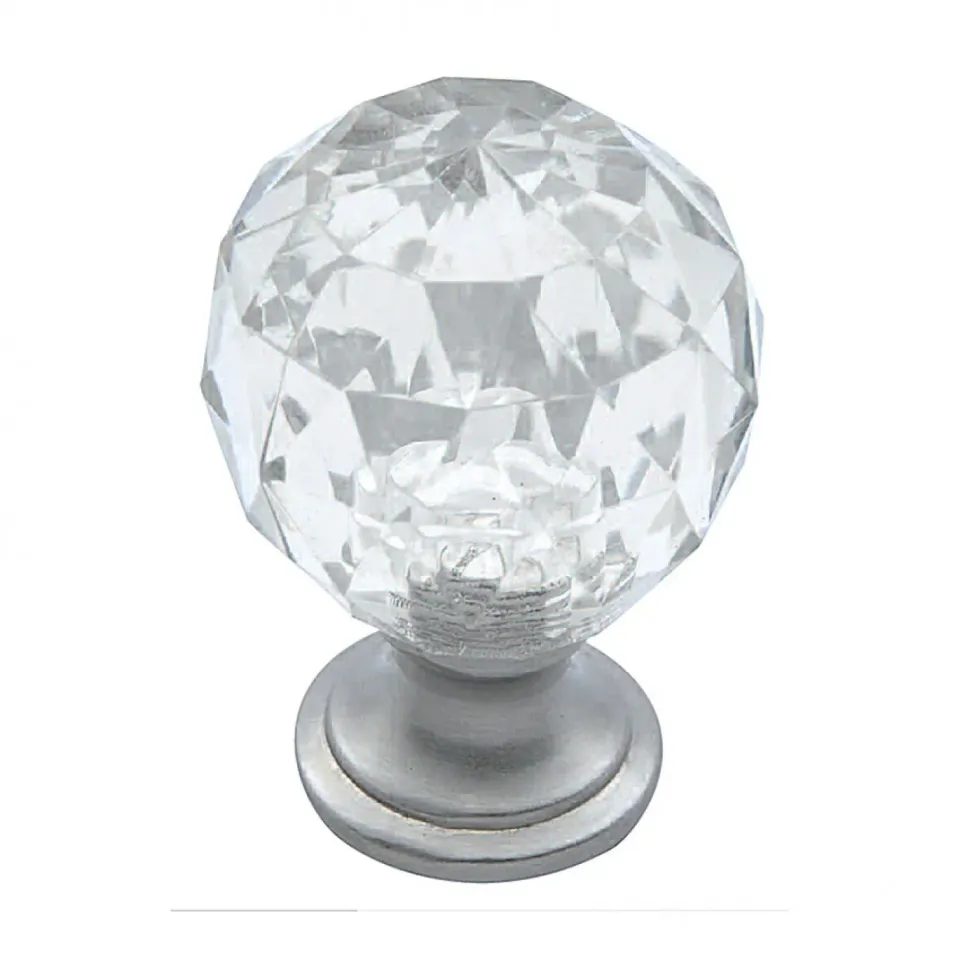 Deco Foam 002 pomello cristallo 4,5x3 cm argento