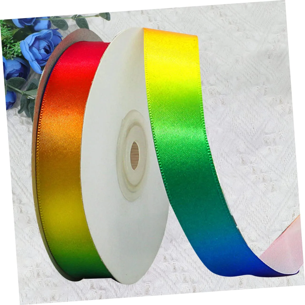 Angoily nastro regalo poliestere arcobaleno 22 m x 2,5 cm