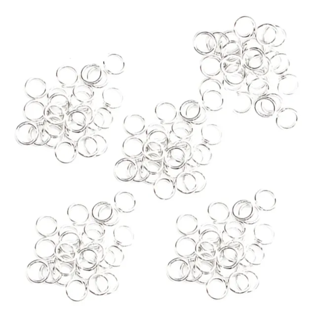 Angoily anellini metallo aperti 14mm 180 pezzi argento