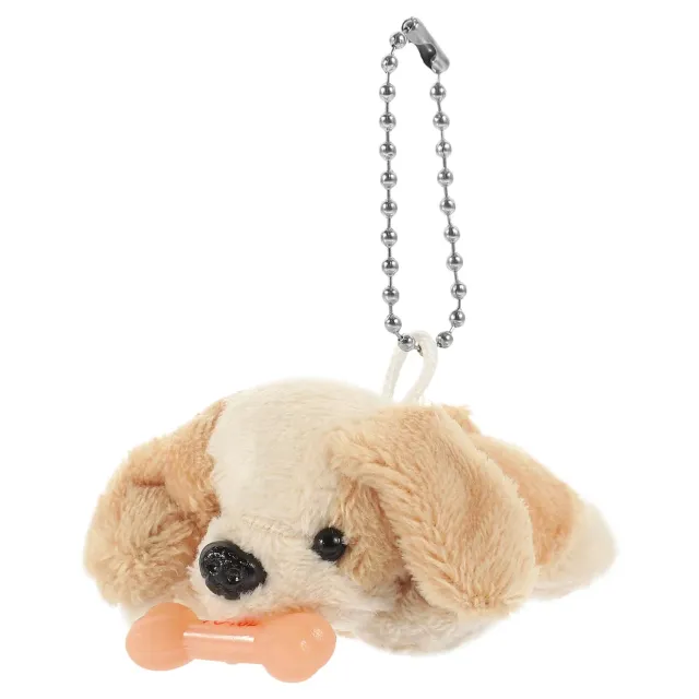 Angoily Portachiavi Peluche Cane Grigio Morbido 6,5 cm