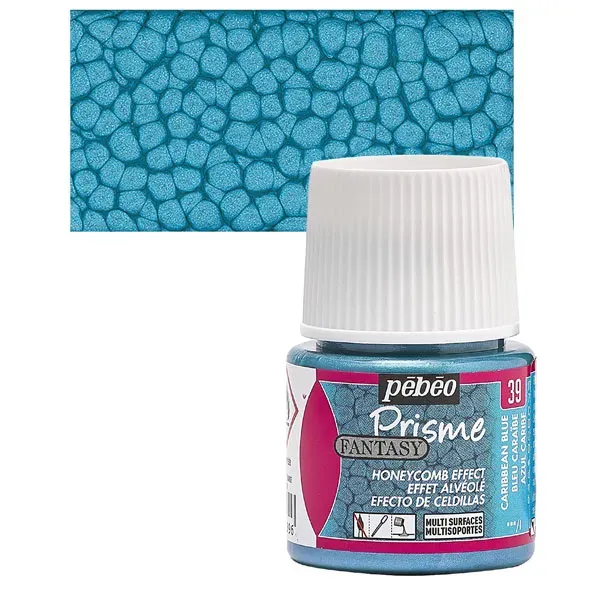 Pebeo Fantasy Prisme 39 smalto blu caraibi 45 ml alveare