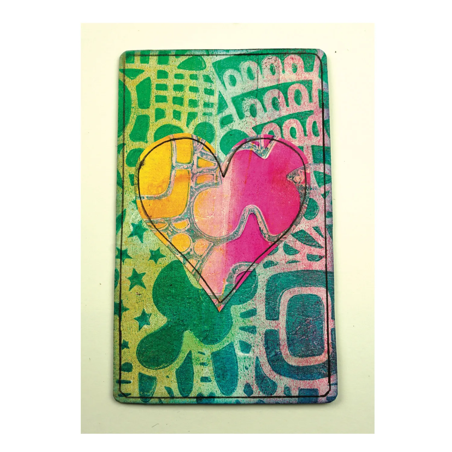 Gelli Arts Handmade Card Kit biglietti fai da te con piastra 3x5