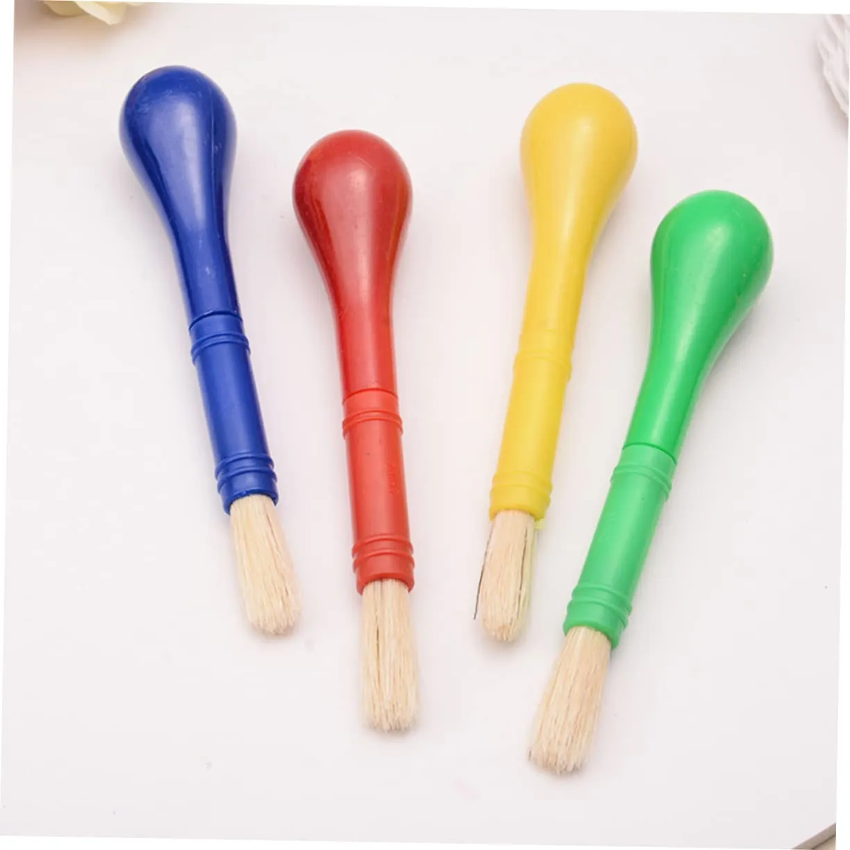 Angoily pennelli pittura bambini 4 pezzi nylon colorati