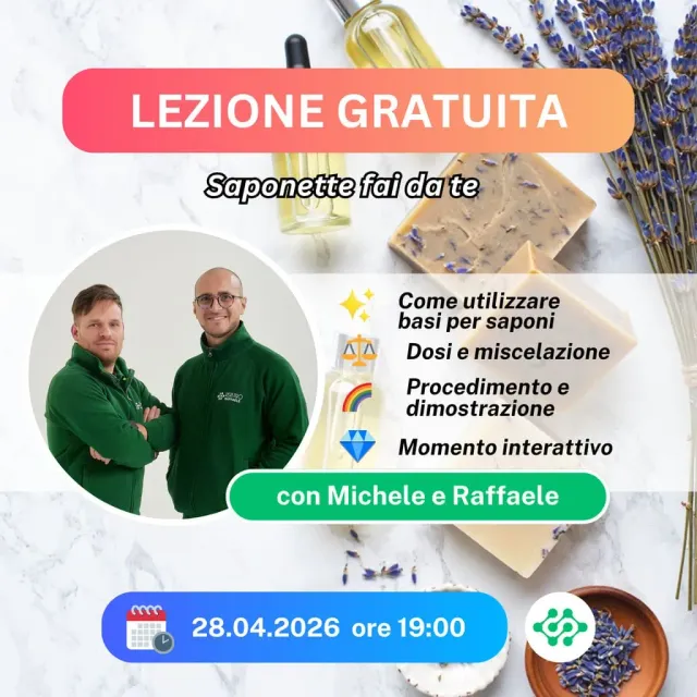 Naturesin Saponette Fai Da Te lezione gratuita sapone artigianale