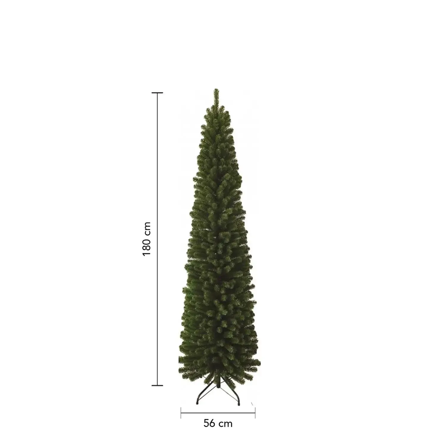 Giodicart Erland albero di Natale slim 180 cm realistico