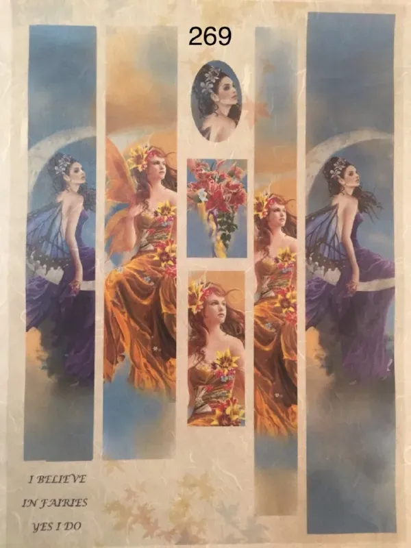 Deco Foam NFC-269 carta riso decoupage A3 motivo floreale