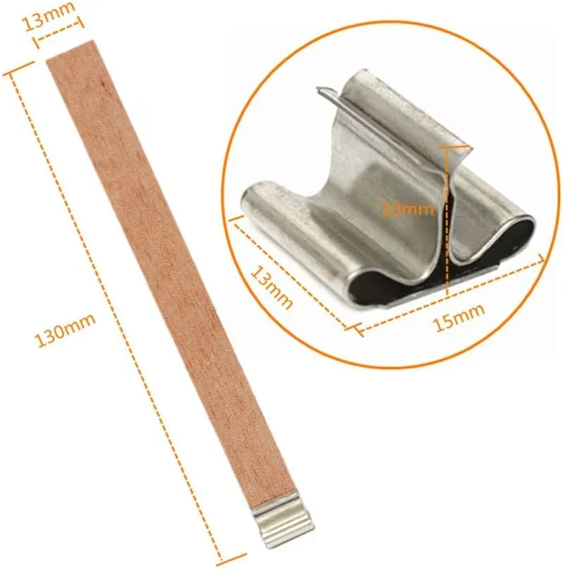 CandlePro Liteline stoppini candele cotone e legno