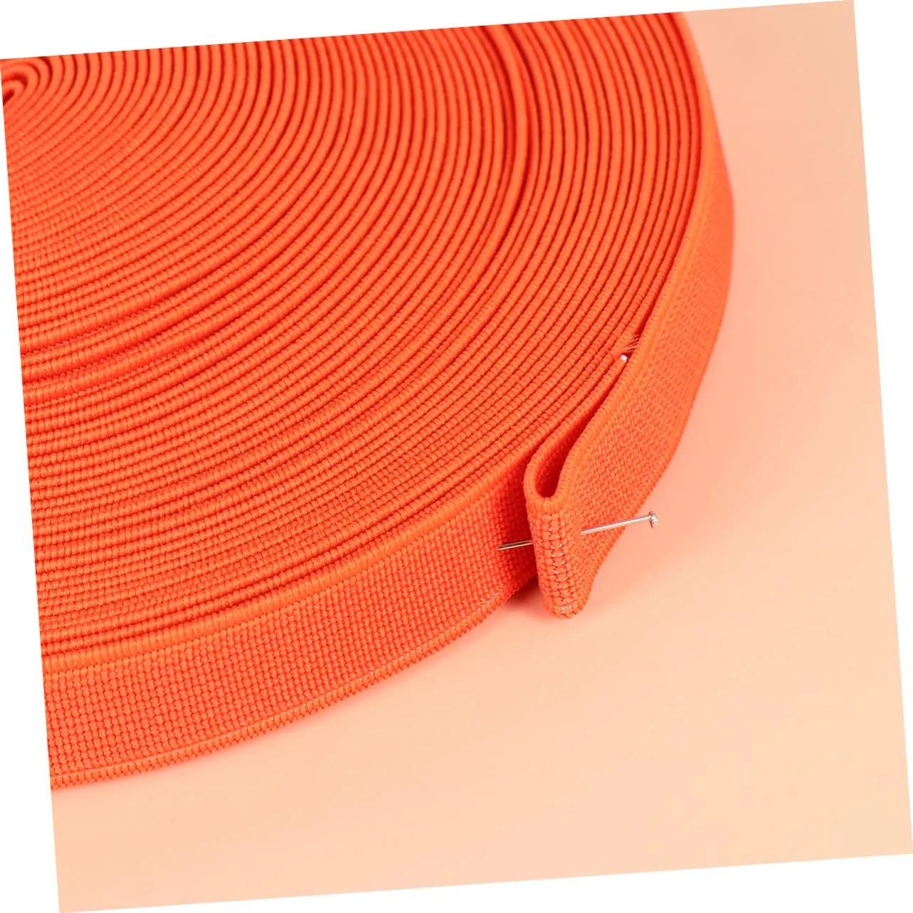 Angoily Elastico Piatto per Scarpe Arancione 1 Rotolo