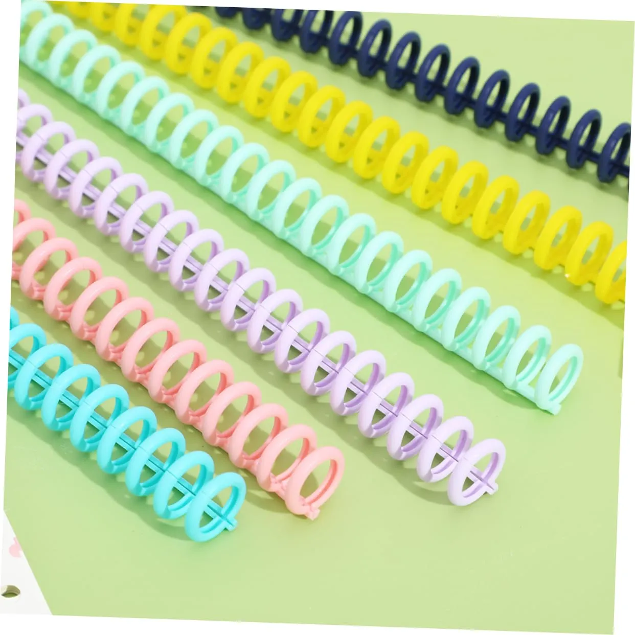Angoily Anelli Rilegatura 30 Fori Plastica 30 Pezzi Lisci
