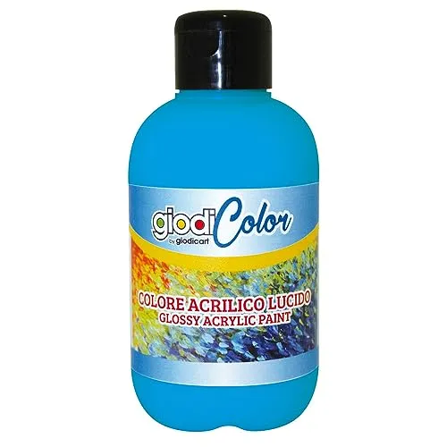 Giodicart Giodicolor tempera acrilica 500 ml ciano luminoso