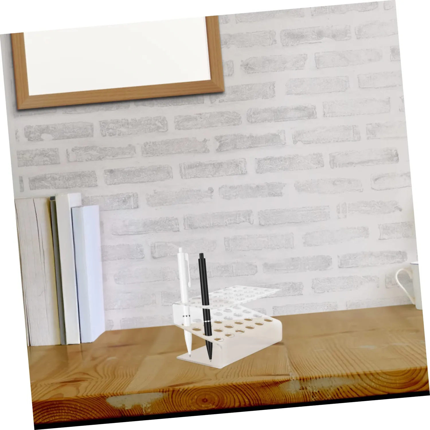 Angoily organizer trasparente portapenne scrivania acrilico