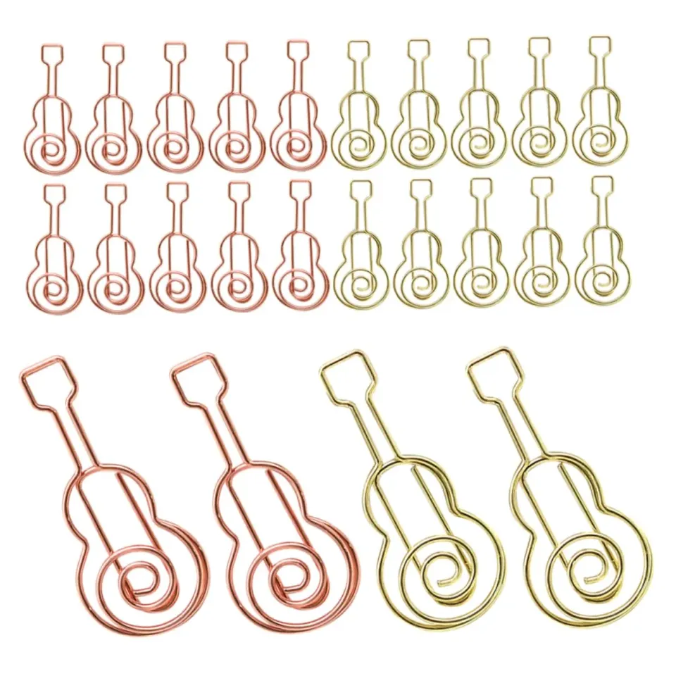 Angoily Graffette Chitarra graffette metallo 40 pezzi decorative