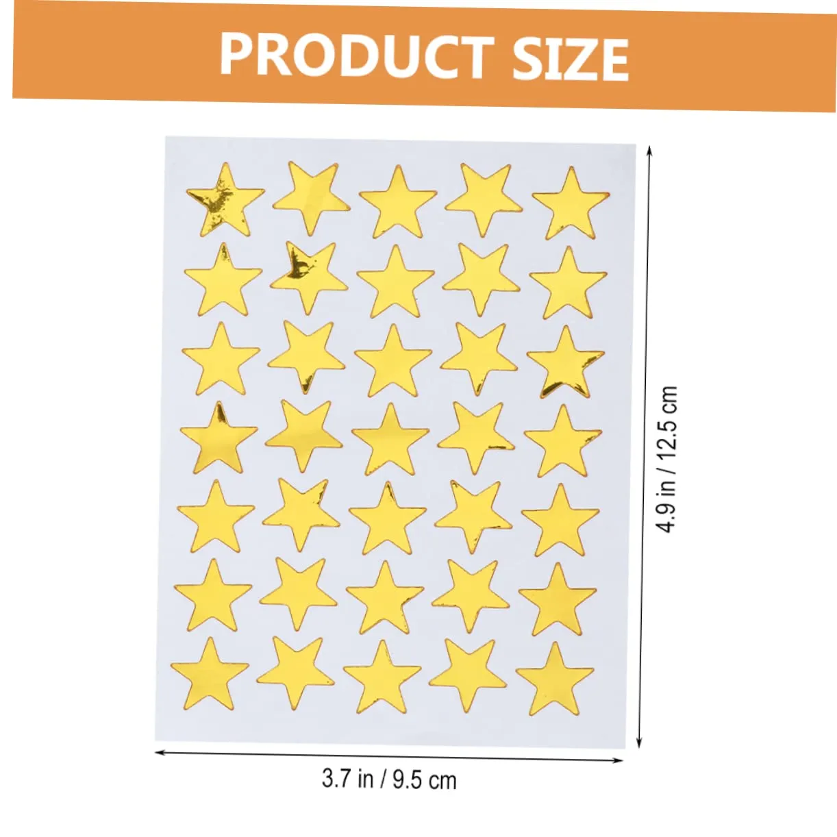 Angoily Stelle Adesive Oro 50 Fogli PVC piccole premio