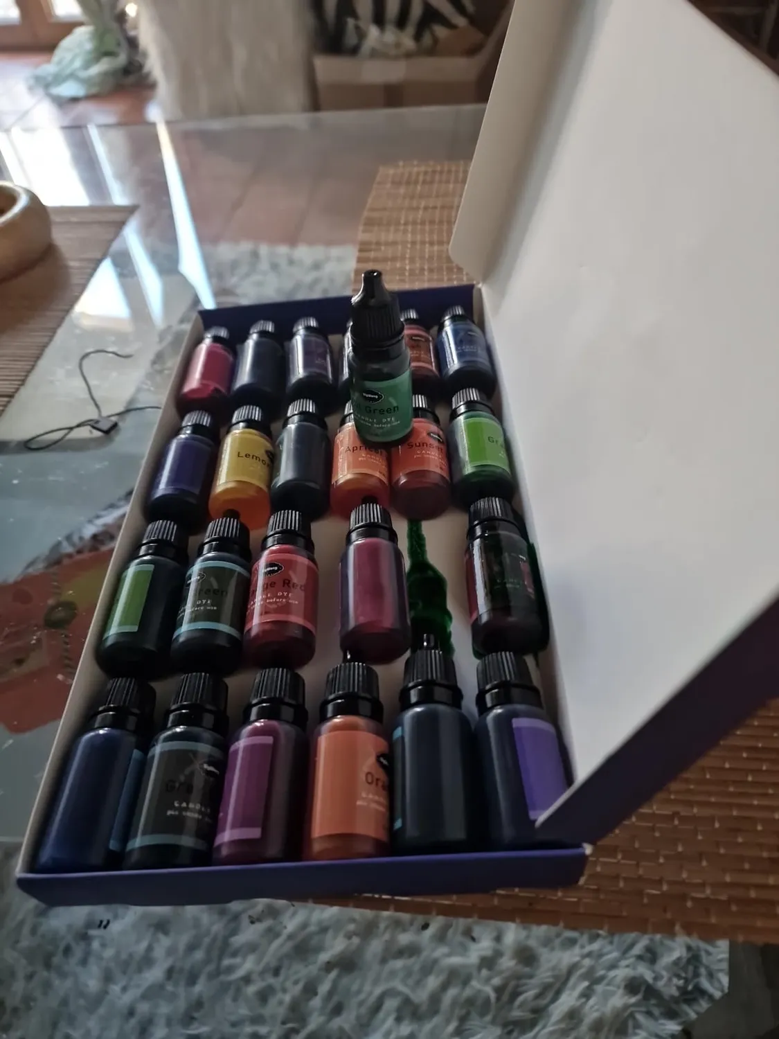 Sigwong tintura liquida per candele 24 colori 10 ml assortiti