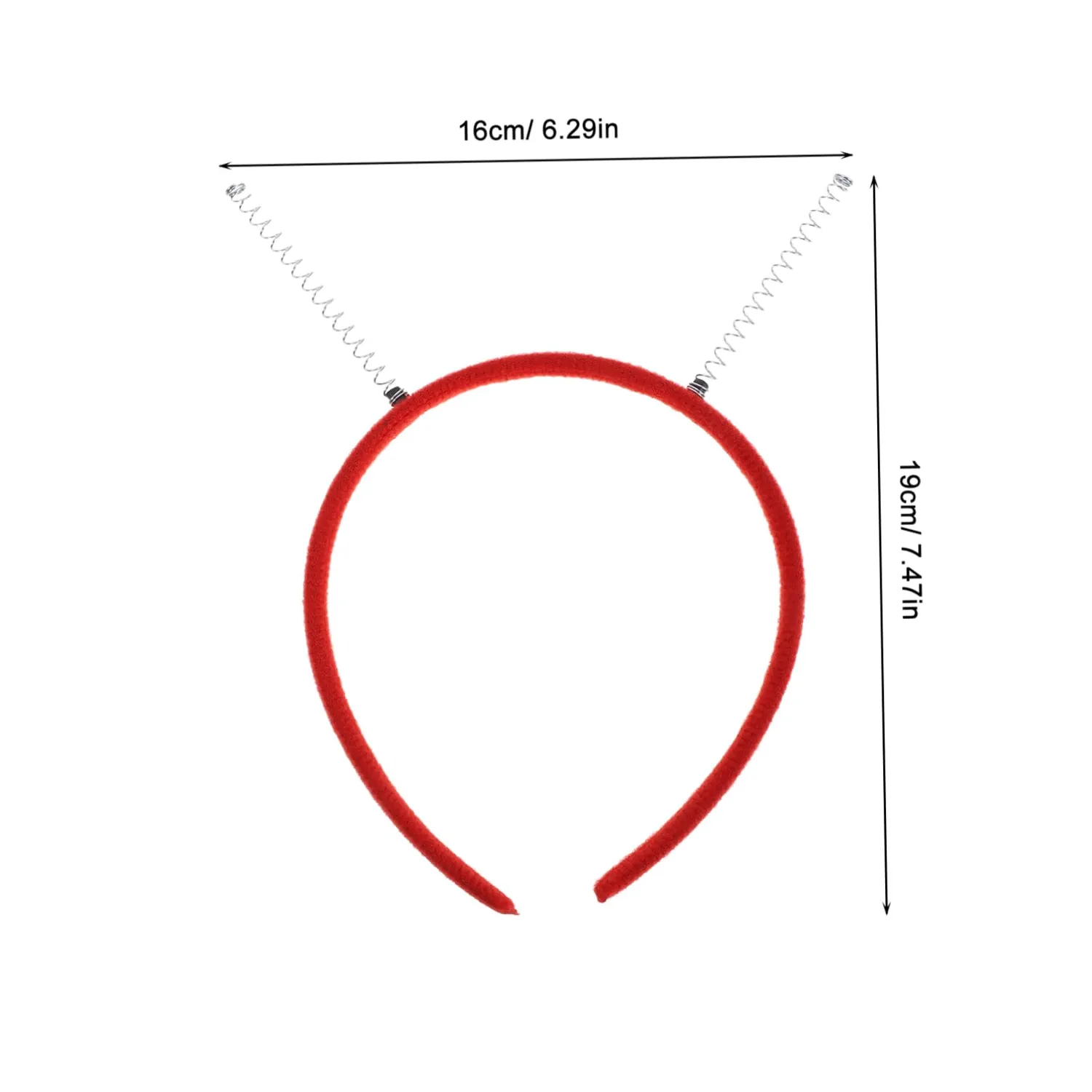Angoily cerchietto alieno antenne 10 pezzi nero e rosso
