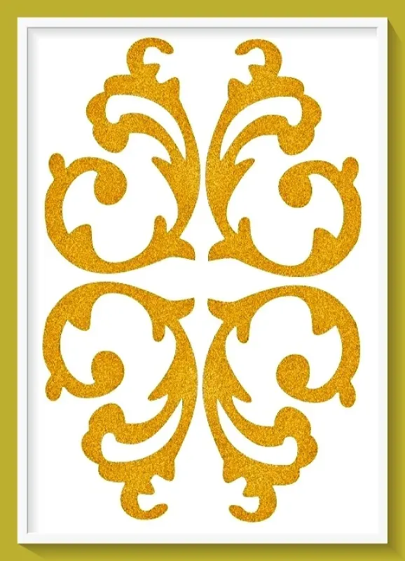 Deco Foam S-31 transfer glitter oro 17x25cm