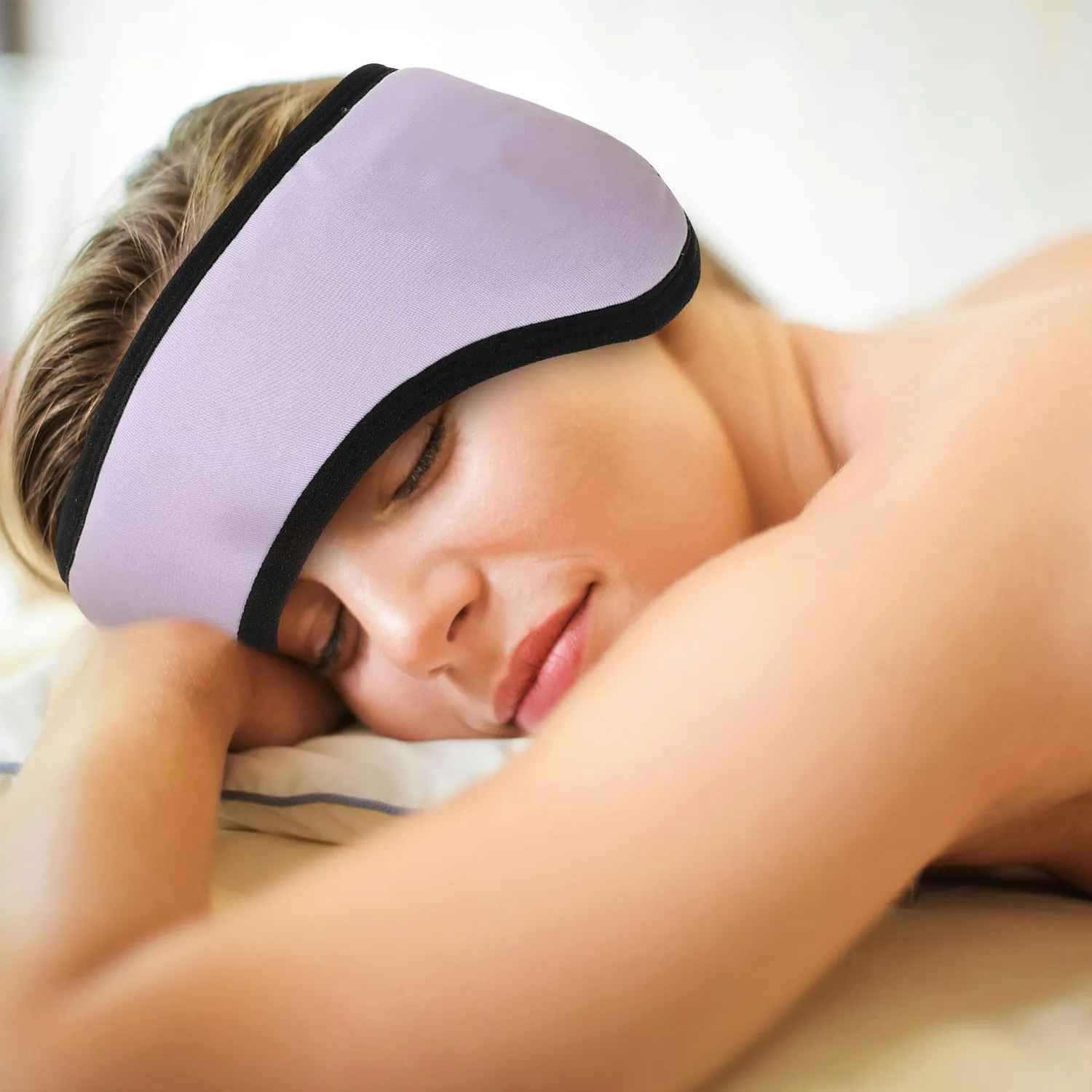 Angoily Paraorecchie Sonno Nero Strappo Cotone