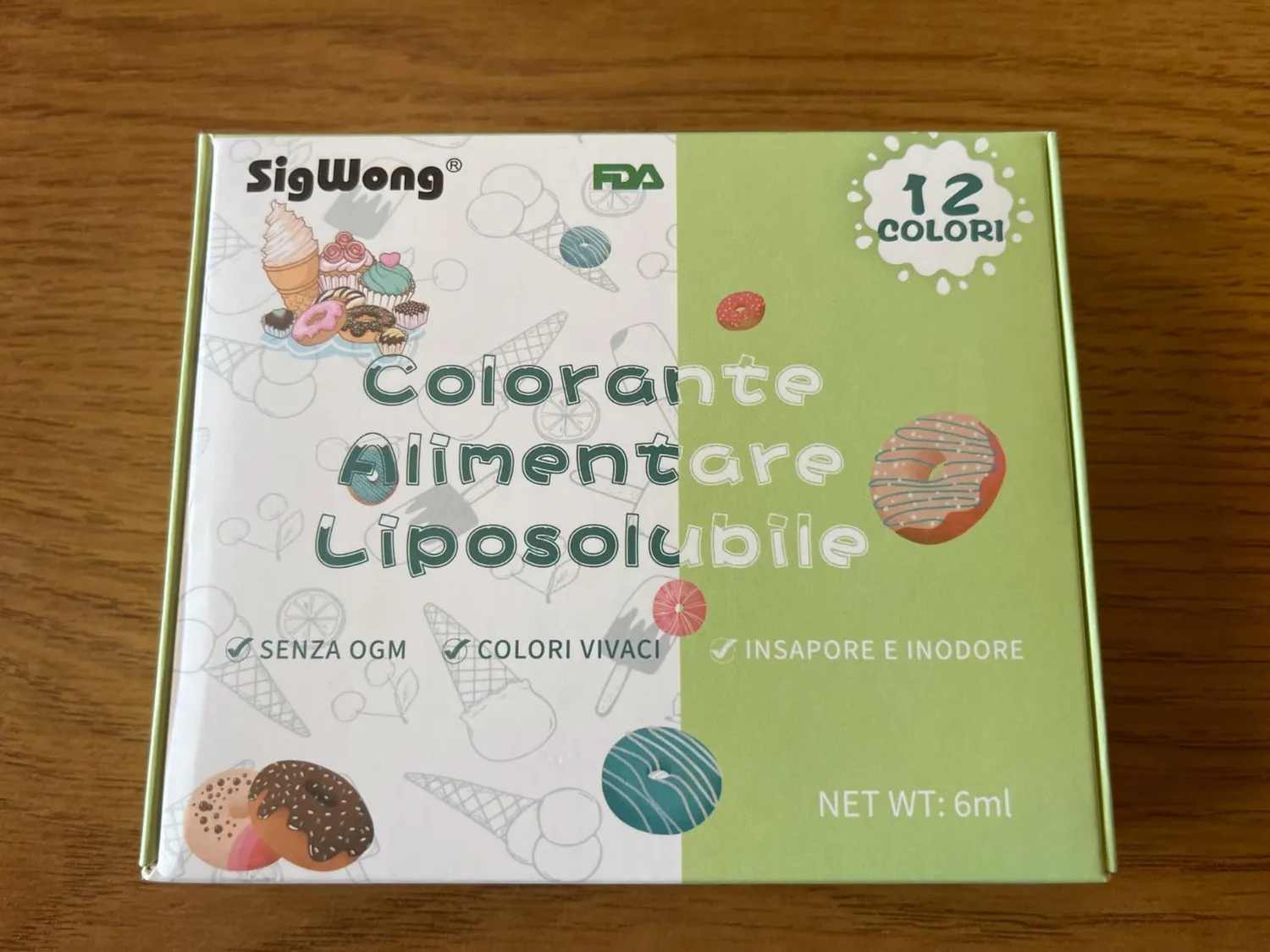 Sigwong Coloranti Alimentari Cioccolato 12x6ml liposolubili
