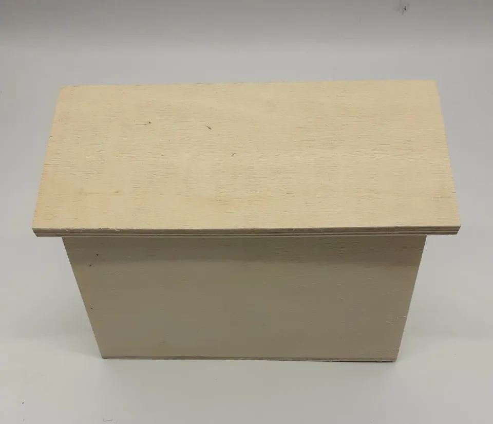 Deco Foam 87822C Scatola Legno con Coperchio 21 cm