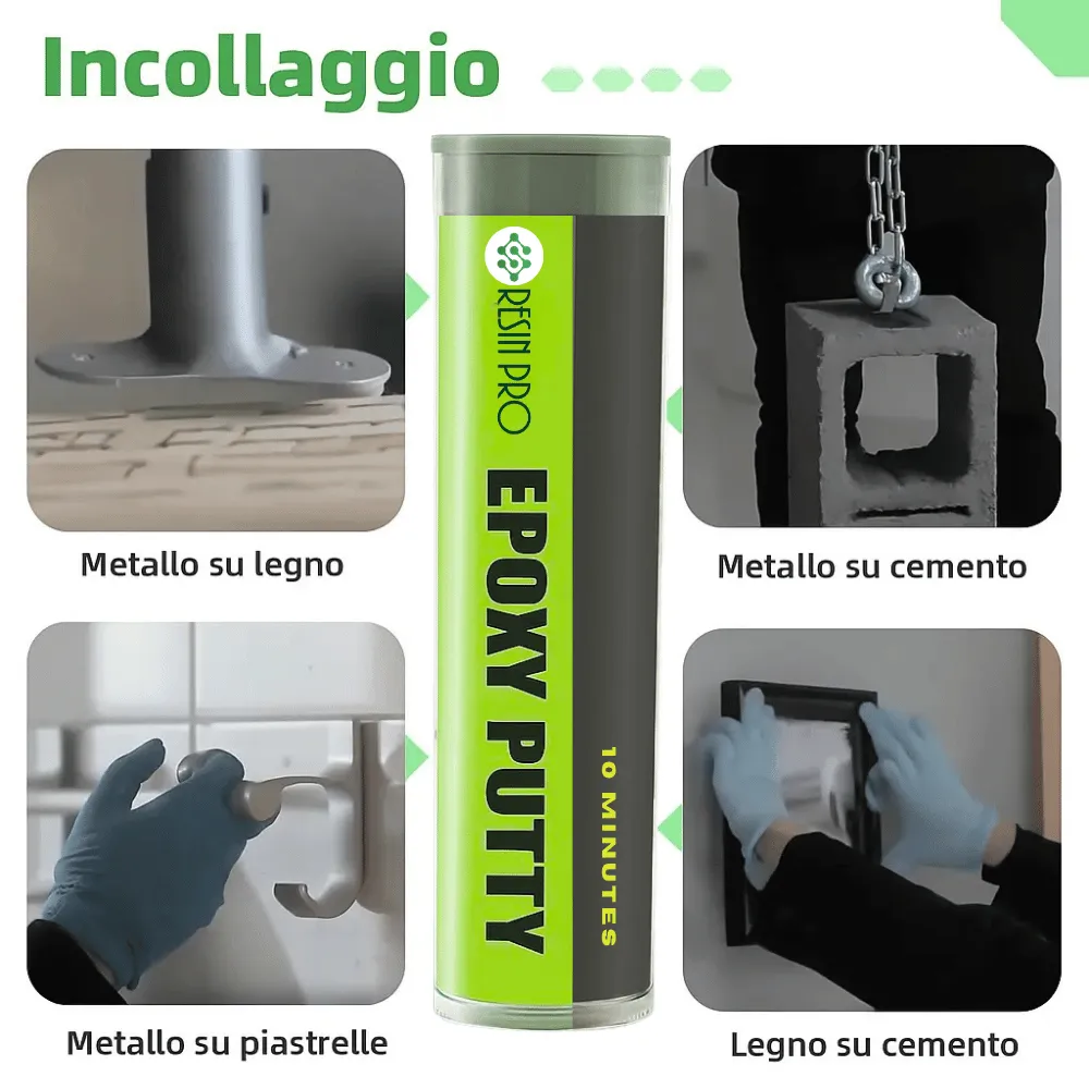 Naturesin Stucco Epossidico Bicomponente Riparazione Forte
