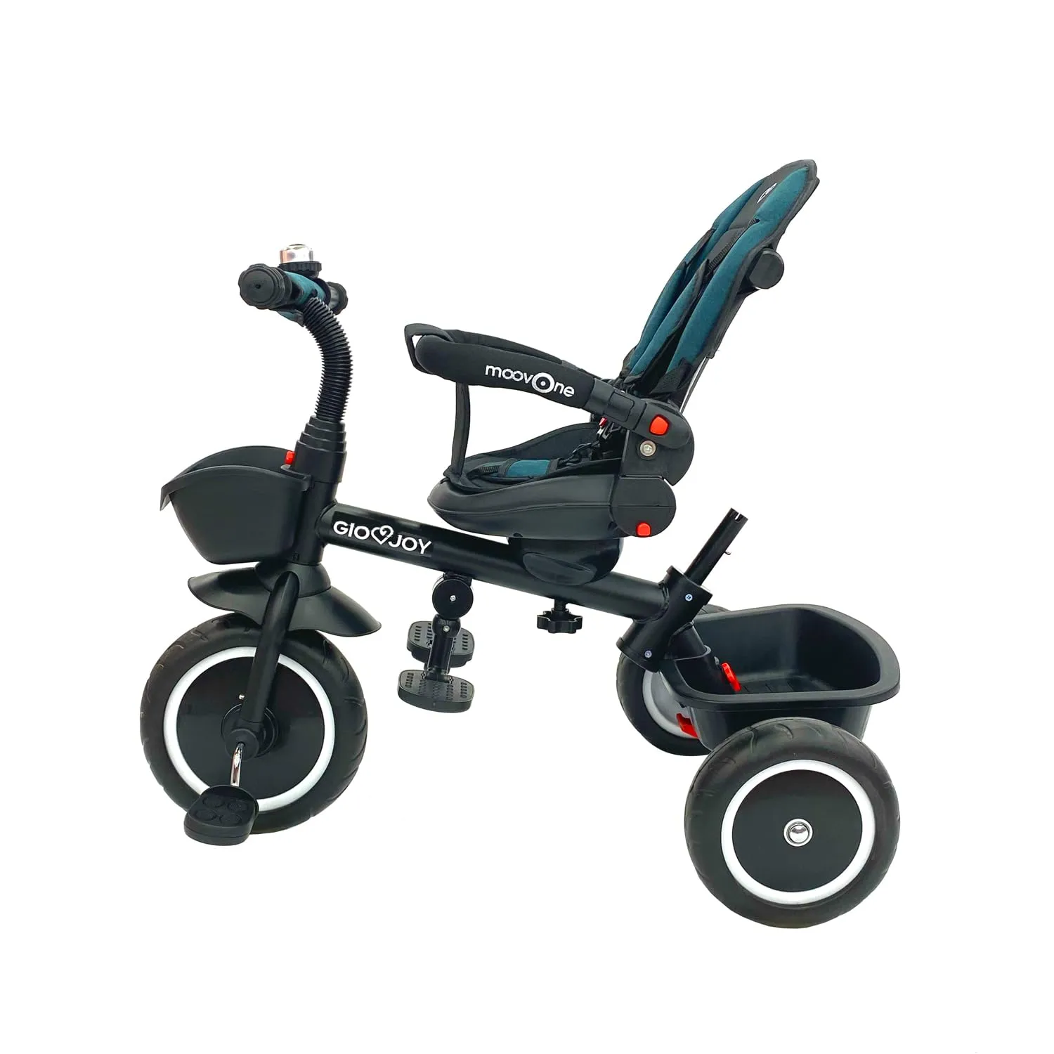 Giodicart Moov-1 4-in-1 triciclo bambini verde blu con cinture