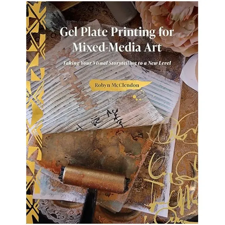 Gelli Arts Robyn McClendon libro gel plate mixed media