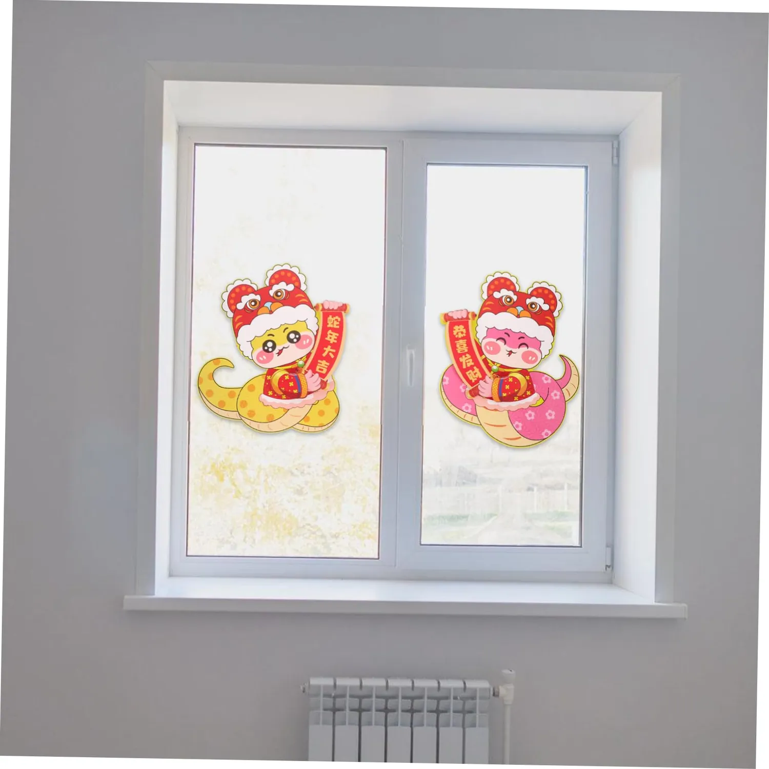 Angoily cartelli porta Capodanno Cinese 2 pezzi 32,2x28,6 cm serpente
