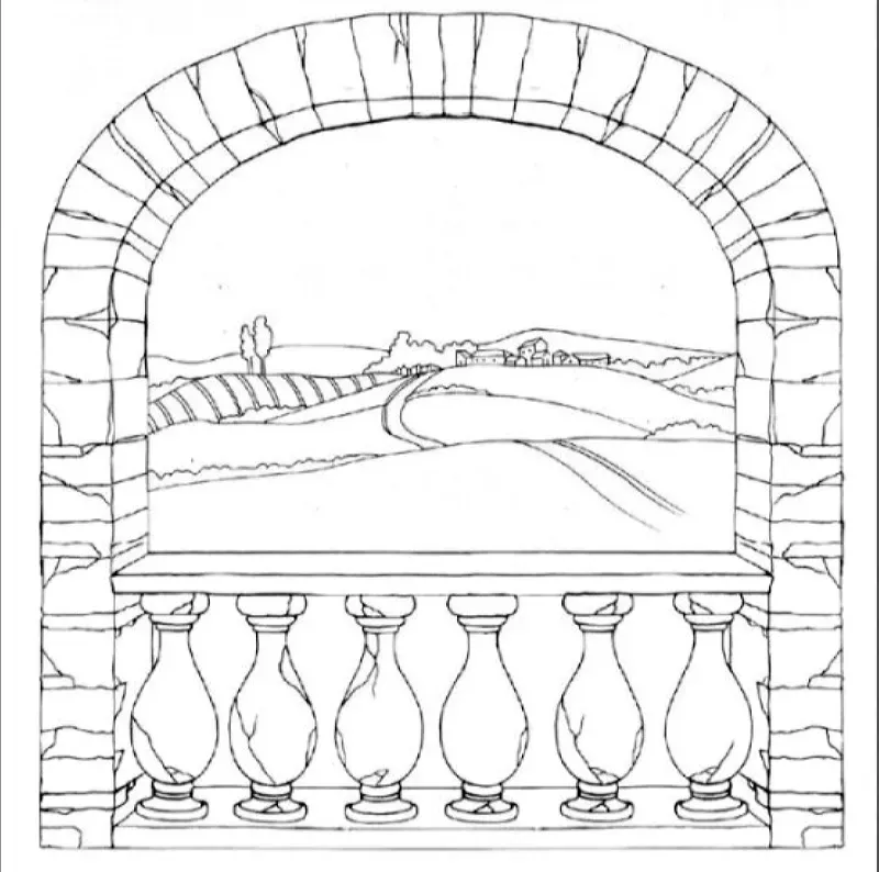 Deco Foam 5002376 carta riso 50x50 vista finestra