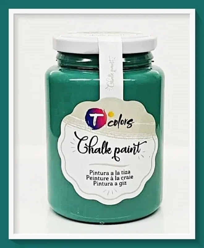 Deco Foam Tcolors Teal chalk paint 400 ml coprente