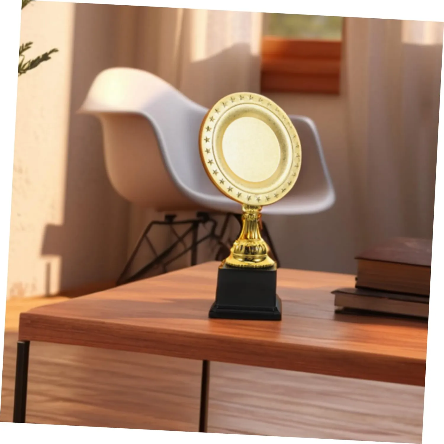 Angoily Coppa Trofeo Oro Plastica 26,5 cm Feste Scuola