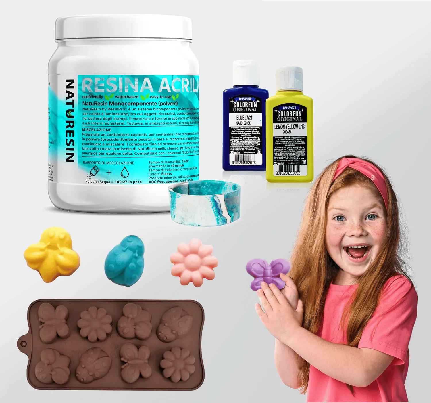 Naturesin NatuResin kit giochi bambini 1 kg ceramica