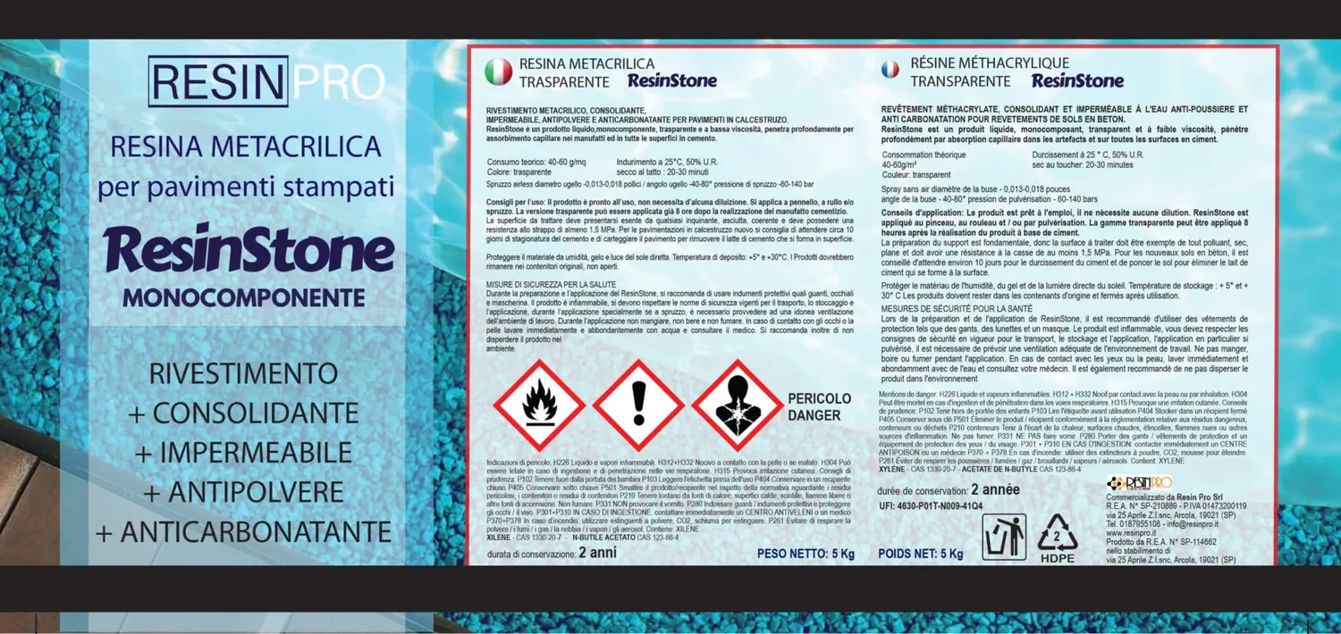 Naturesin ResinStone Resina Metacrilica Pavimenti Lucida
