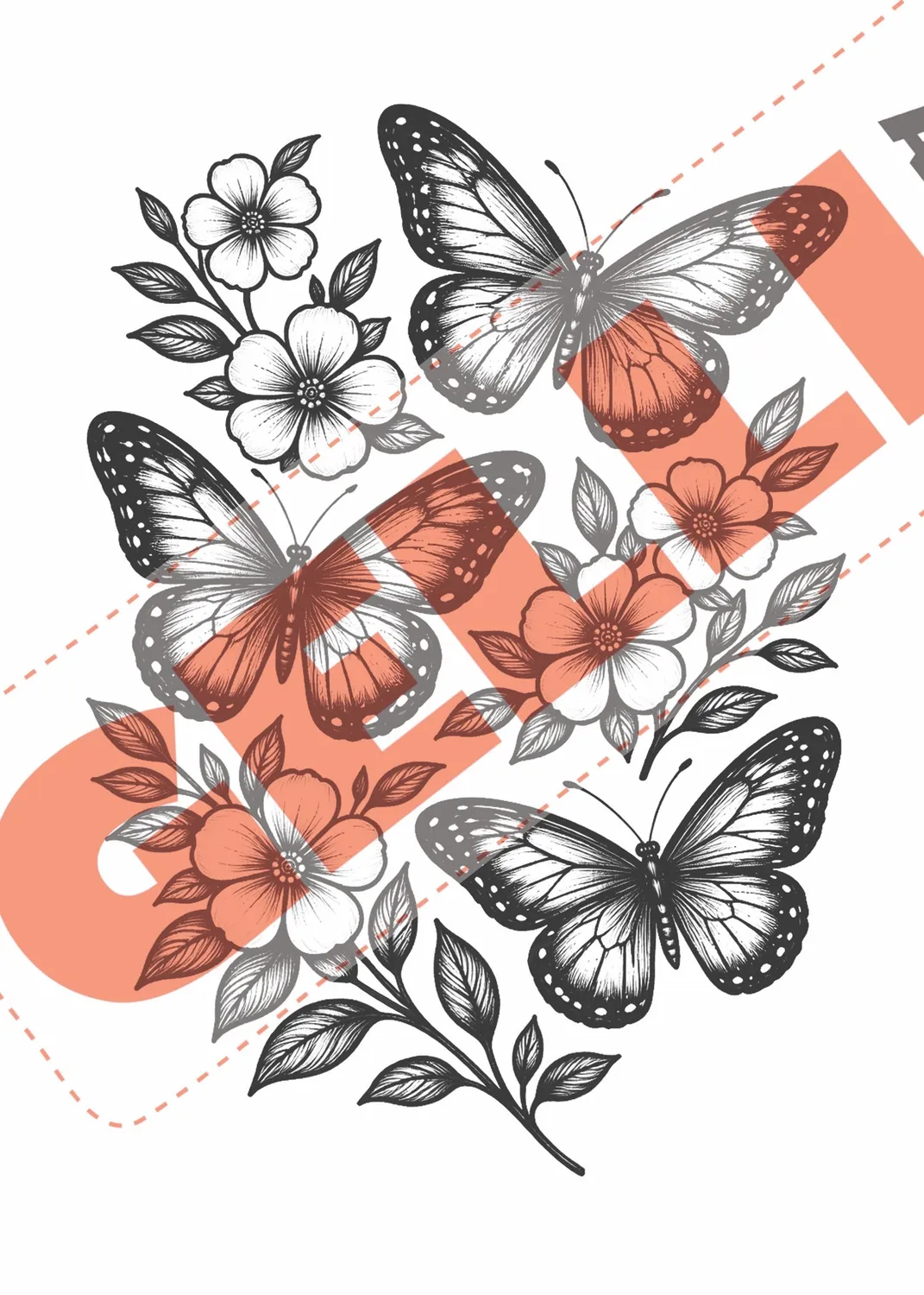 Gelli Arts Flora & Flight kit transfer 20 fogli motivo fiori