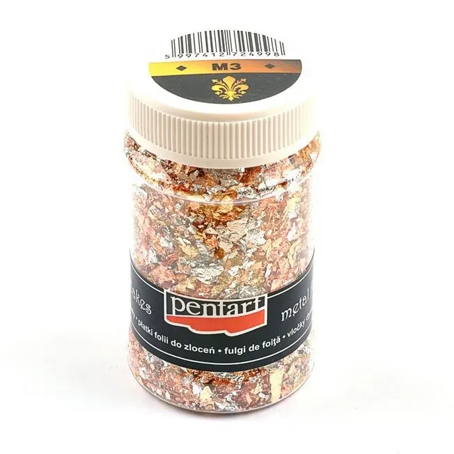 Pentart M3 fiocchi doratura oro-argento-rame 1 g