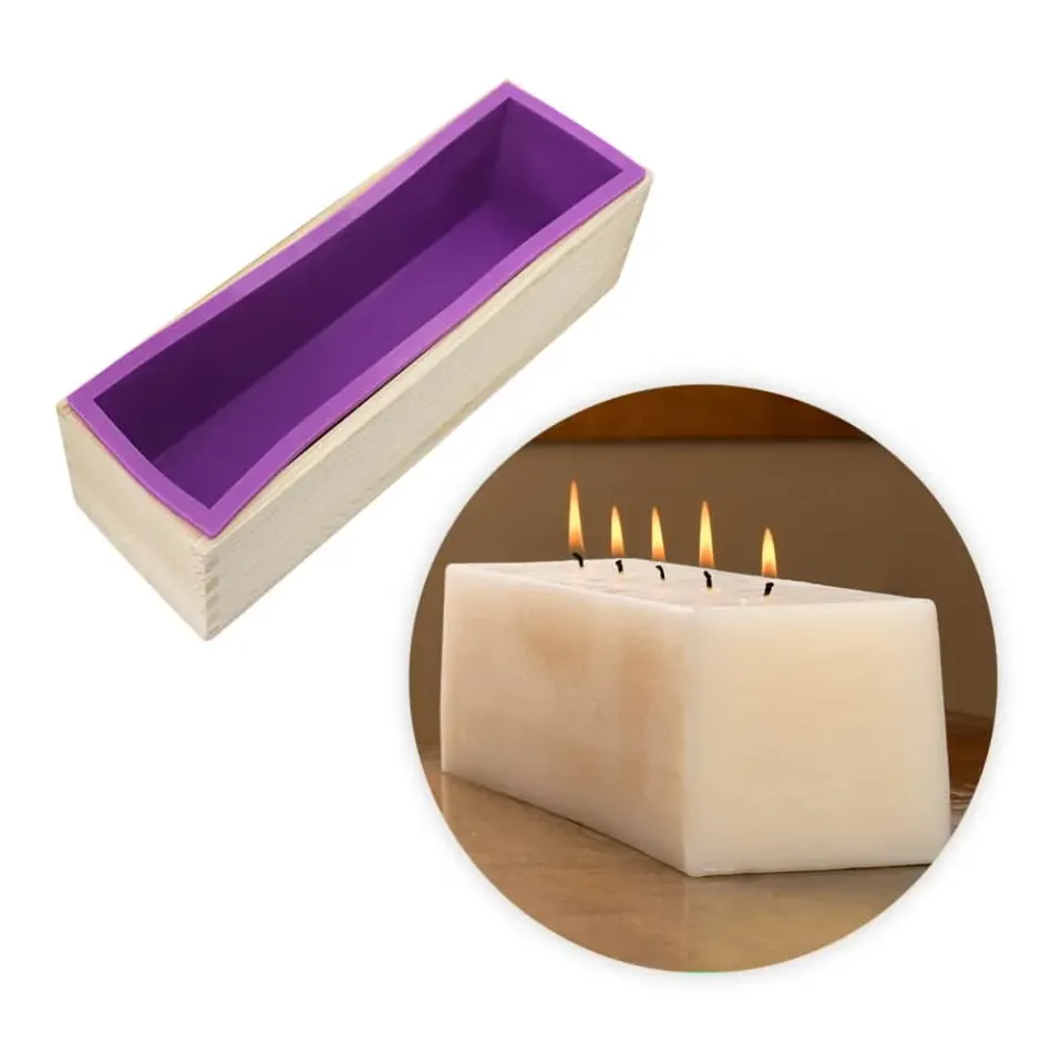 Naturesin CandleMold Candela Rettangolare stampo silicone 27,6 cm
