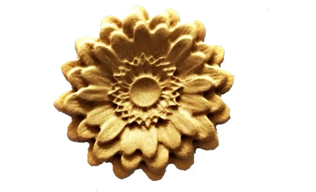 Deco Foam 0354 fregio in legno fiore 5x5cm flessibile