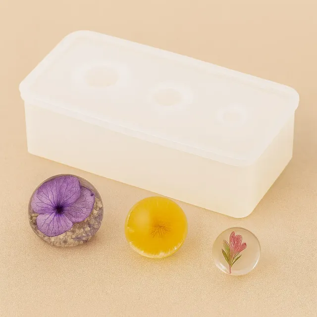 Naturesin Stampo Tre Sfere stampo silicone 3 ciondoli tonde