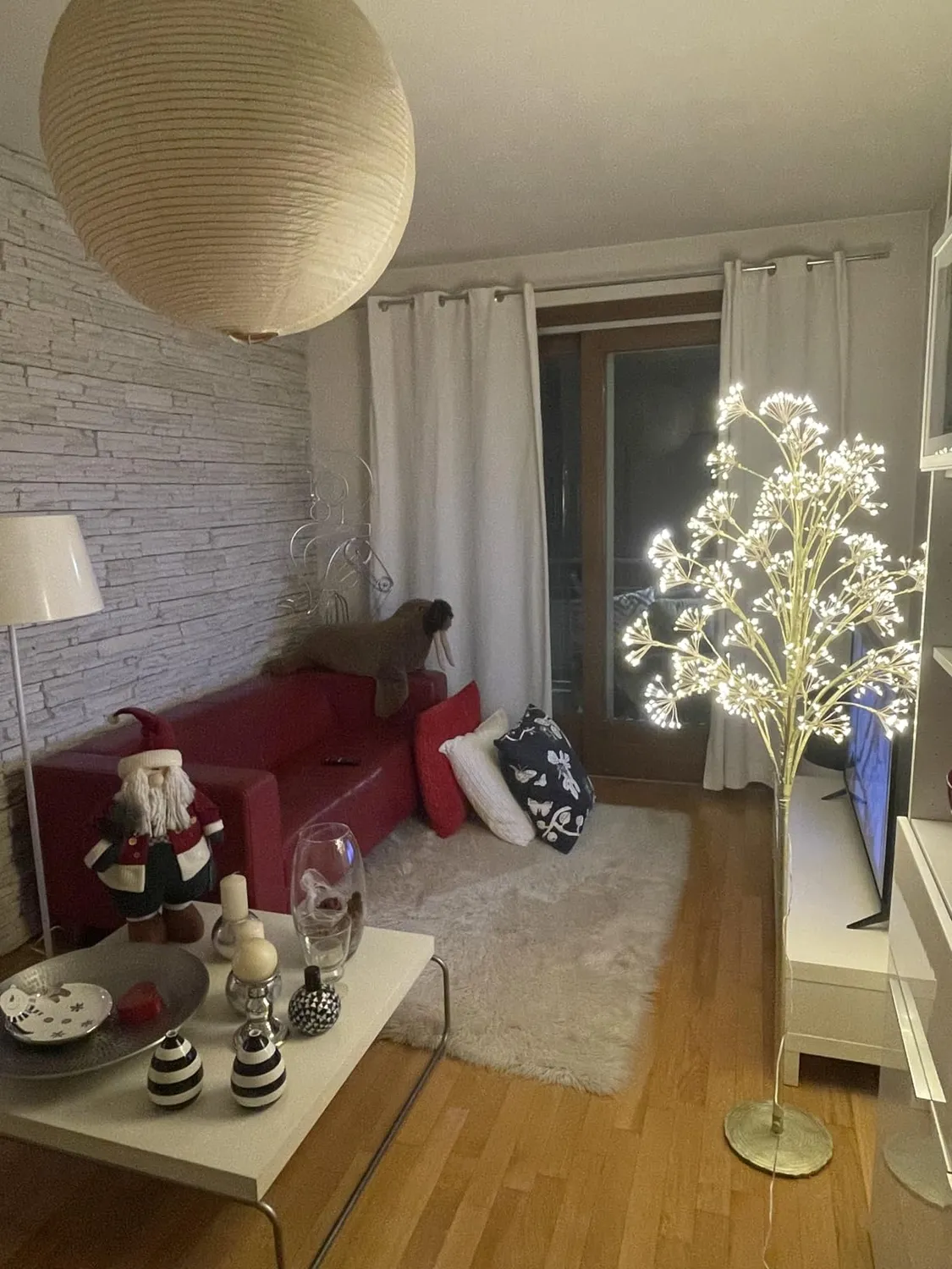 Giodicart Faggio albero Natale luminoso 180 cm oro 1568 LED