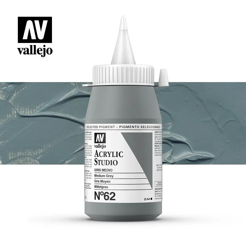 Vallejo Acrylic Studio 62 colore acrilico 500 ml coprente