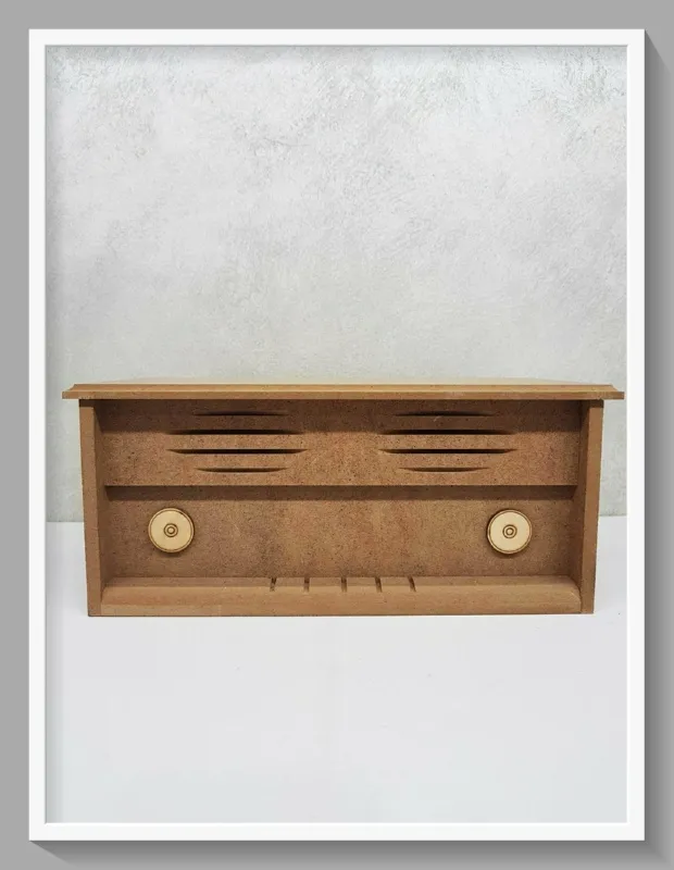 Deco Foam DF00300 scatola legno radio 25x16x14 cm