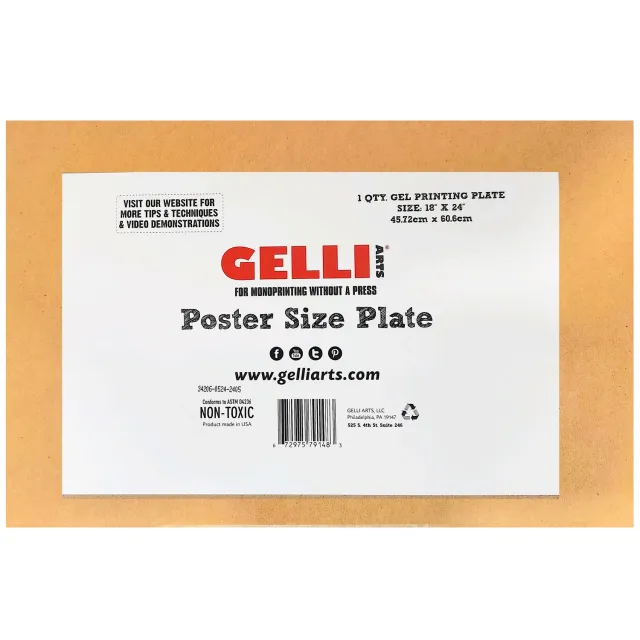 Gelli Arts Poster piastra gel 45x60 cm grande formato