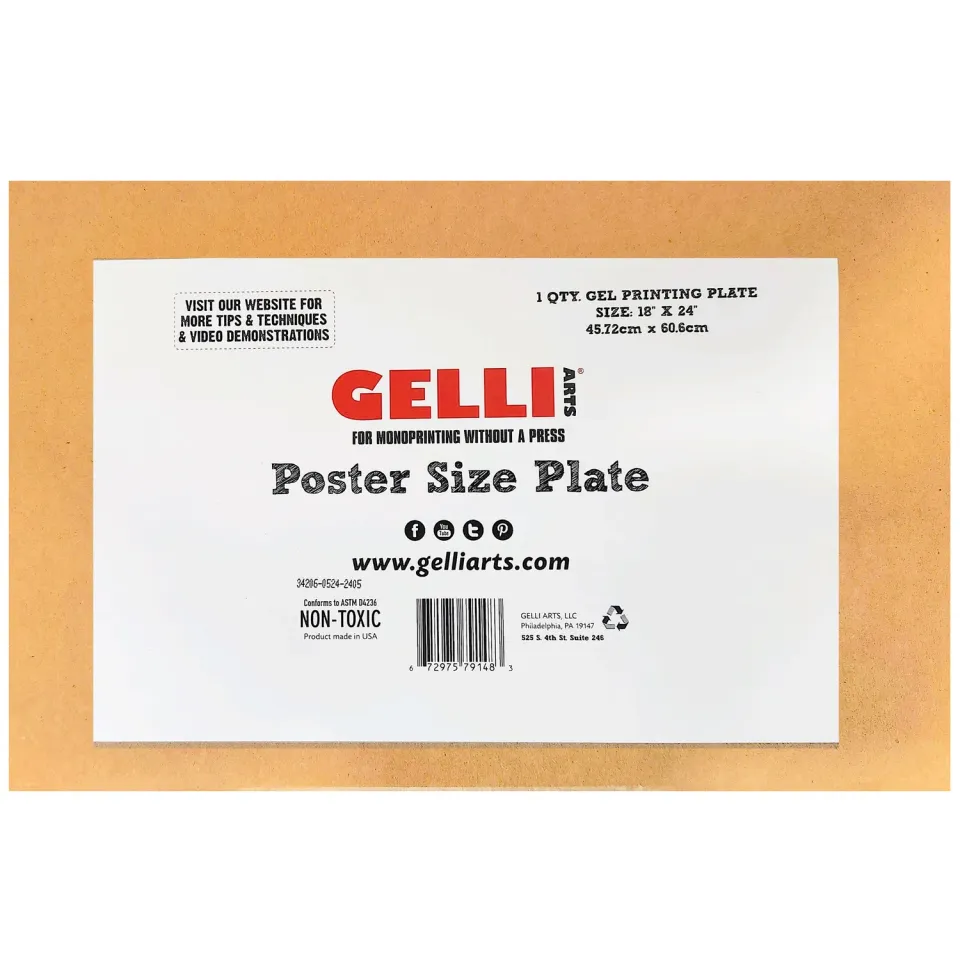 Gelli Arts Poster piastra gel 45x60 cm grande formato